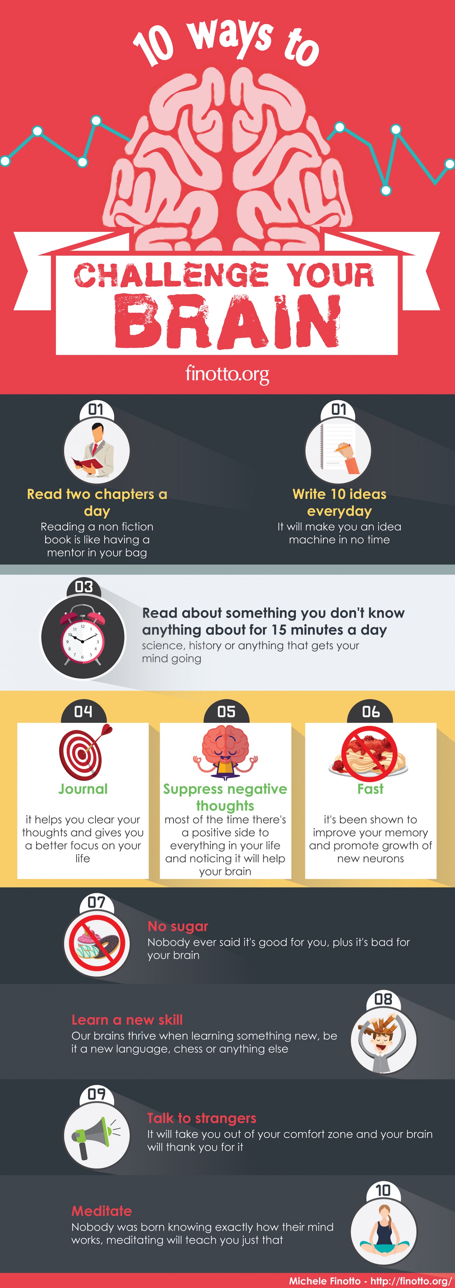 10 ways to challenge your brain