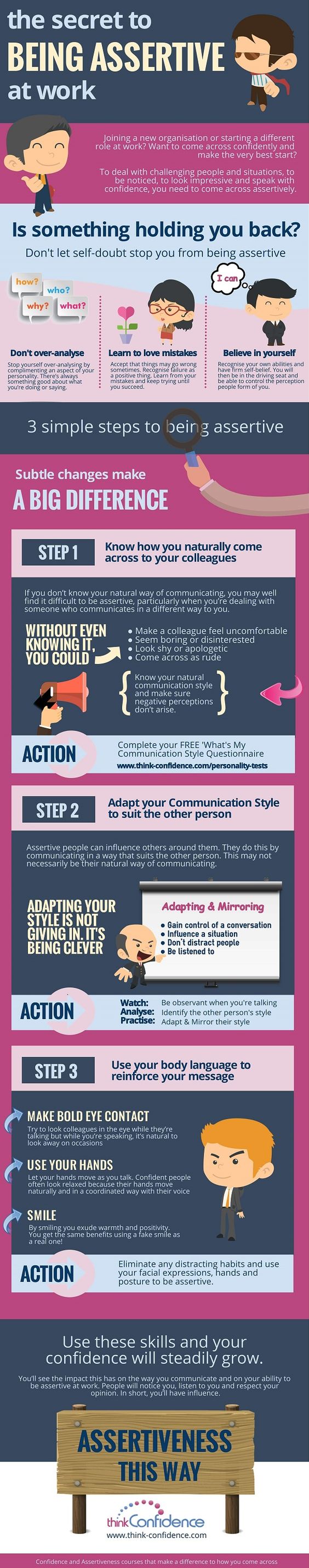 be more aggressive at work
