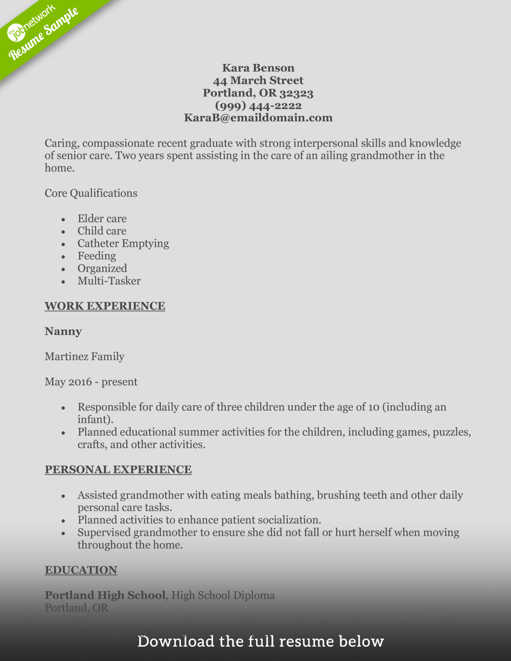 home-health-aide-resume-entry-level