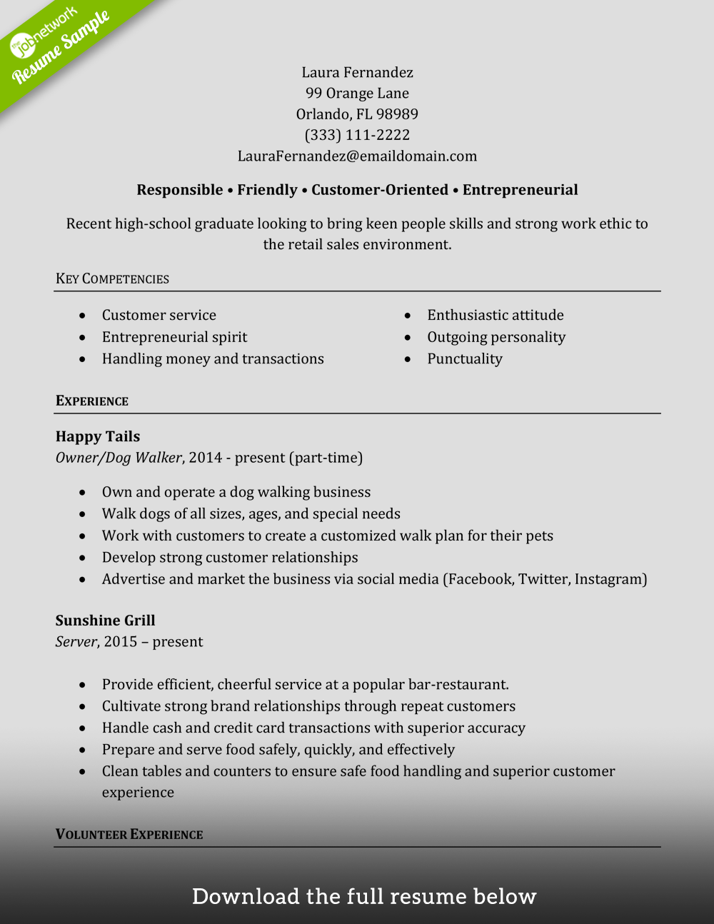 sales-associate-resume-newbie