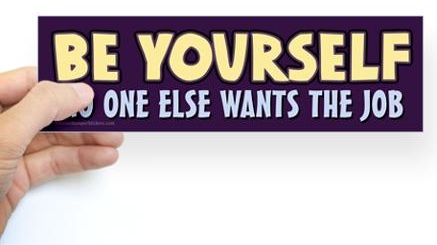 be-yourself-bumper-sticker
