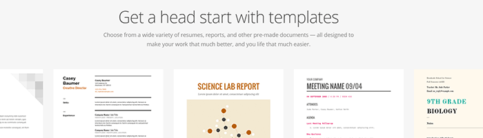 google-resume-templates