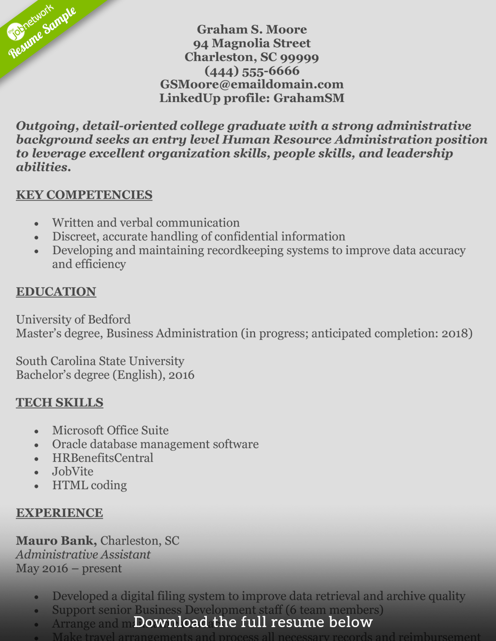 human-resources-resume-graham