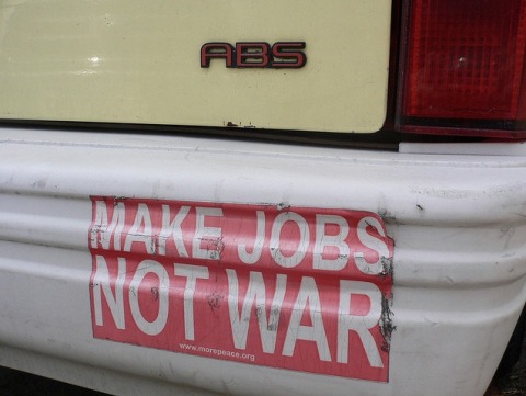 make-jobs-not-war-bumper-sticker