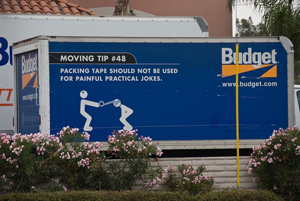 packing tape should not be used for painful practical jokes
